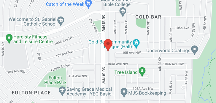 map of 10443 50 ST NW